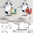 thumbnail image 3 of DESIGN ART Designart "Essence Of Simplicity III" Minimalism Modern Wall Mirror 24in.x36in., 3 of 5