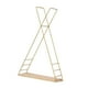 thumbnail image 5 of Estantería triangular de pared de madera para almacenamiento, estantería multiusos para colgar en la pared. Dorado, 5 of 9