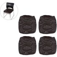 thumbnail image 1 of Fundas elásticas para sillas de comedor, funda protectora extraíble para sillas de comedor cortas para cocina, bar, hotel y boda (cafetería, juego de 4), 1 of 5