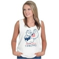 thumbnail image 4 of Popeye Patriotic American Flag Strong Unisex Plus Size Tank Top Brisco Brands 3X, 4 of 5