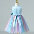 thumbnail image 2 of Flower Girls Rainbow Tutu Birthday Party Princess Dress Pageant Gown for Age 3-10 Y, 2 of 6