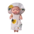 thumbnail image 1 of 2x Mini Muñecas Durmientes de 4 Pulgadas con Diferentes Atuendos, Muñecas Bebé para Habitaciones Infantiles 2 piezas, 1 of 8