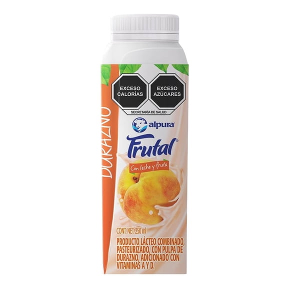Producto lácteo Alpura Frutal durazno 250 ml