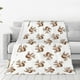 thumbnail image 1 of Balery Retro Squirrel Manta de Felpa Suave y Acogedora – Cobija de Franela Aterciopelada para Cama, Lavable y Cálida para Sofá, Mascotas, Transpirable-50"x40", 1 of 7