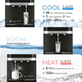 thumbnail image 6 of Nepsam Bottom Loading Water Cooler for 5 Gallon Bottles, Stainless Steel, 3‑Temp Hot/Cold/Room, Safety Lock, Black, 6 of 9