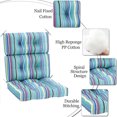 thumbnail image 4 of 45x22 in'' Outdoor High Back Patio Chair Cushion,Solid Waterproof Patio Chair Cushions,Patio Seating Cushions Set, 4 of 6