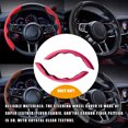 thumbnail image 3 of Embellecedor de marco para volante de coche, pegatina de decoración para camión y automóvil, Kit Interior antideslizante Universal, rojo de Automoción decorativa y accesorios Fibra de Carbono Rosa, 3 of 6