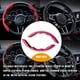 thumbnail image 4 of Embellecedor de marco para volante de coche, pegatina de decoración para camión y automóvil, Kit Interior antideslizante Universal, rojo de Automoción decorativa y accesorios Fibra de Carbono Rosa, 4 of 6