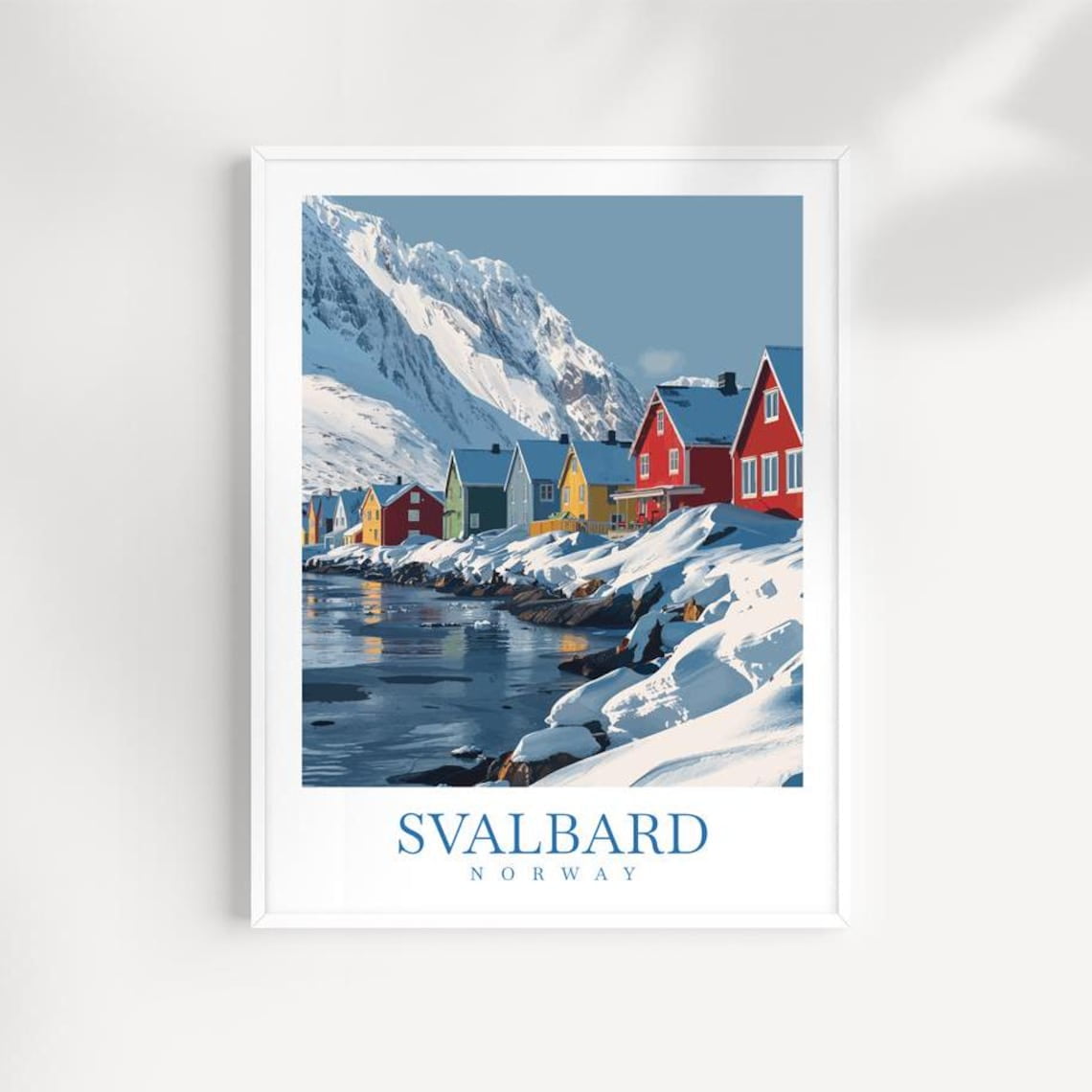 Svalbard Arctic Wall Art Print Nordic Travel Decor Unframed Paper Print