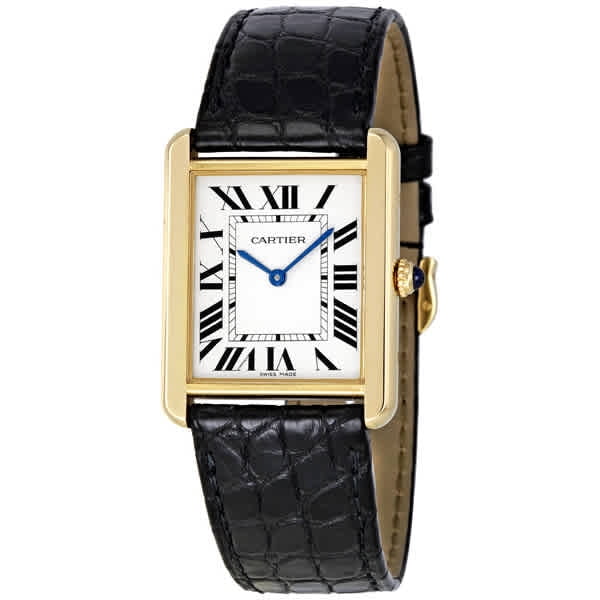 Cartier Tank Solo Silver Dial 18kt 