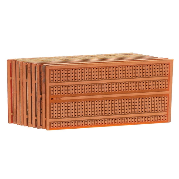 MERRYHAPY 10Pcs Universal Brown Pcb Board for Electronic Project Circuit Supplies Easy to Use