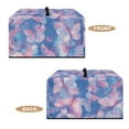 thumbnail image 6 of FOR U DESIGNS Butterfly Pink Blue Pattern Microwave Oven Cover Stain Resistant Microwave Dust Covers Cloth Foldable Protections for Toaster Oven, 18.25 x 14.5 x 11 inches-S, 6 of 8