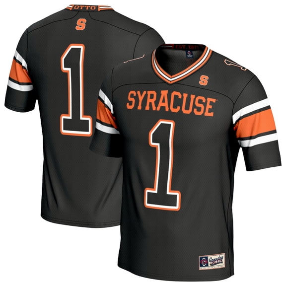 Youth GameDay Greats Black #1 Syracuse Orange Lightweight Collegiate Football Fashion Jersey