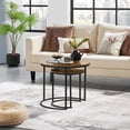 thumbnail image 2 of Set de 2 Mesas de Centro HOMEMAKE FURNITURE Color Marrón Antiguo Industrial Retro, 2 of 6