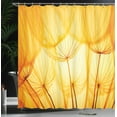 thumbnail image 4 of Ambesonne Flower Shower Curtain, Dandelion Summer Garden, 69"Wx70"L, Merigold and White, 4 of 5