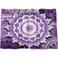 thumbnail image 2 of Purple Mandala Kitchen Curtains 24 Inch Length Blackout Thermal Insulating Tier Curtains with Rod Pockets Short Curtains Home for Living Room/Bedroom Home Decor, 2 of 7