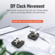 thumbnail image 5 of ckepdyeh - Kit de mecanismo de movimiento de reloj de pared de cuarzo sin tictac de 2 piezas con 5 piezas de repuesto diferentes, 5 of 8