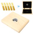 thumbnail image 4 of Reed Box, Magnet Switch Wooden Clarinet Box Square Convenient Saxophone Accessories With Hygrometer For Organization For Saxophone Clarinet Reed Log Color,Amber Color, 4 of 8