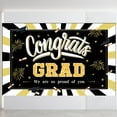 thumbnail image 5 of Clearance Event & Party under $10,EXtraLarge Congrats Grad Banner 180x110 Cm | Graduation Party Decorations 2023 Black And Gold | Graduation Banner 2023 | Graduation Decorations Class Of 2023 |, 5 of 8