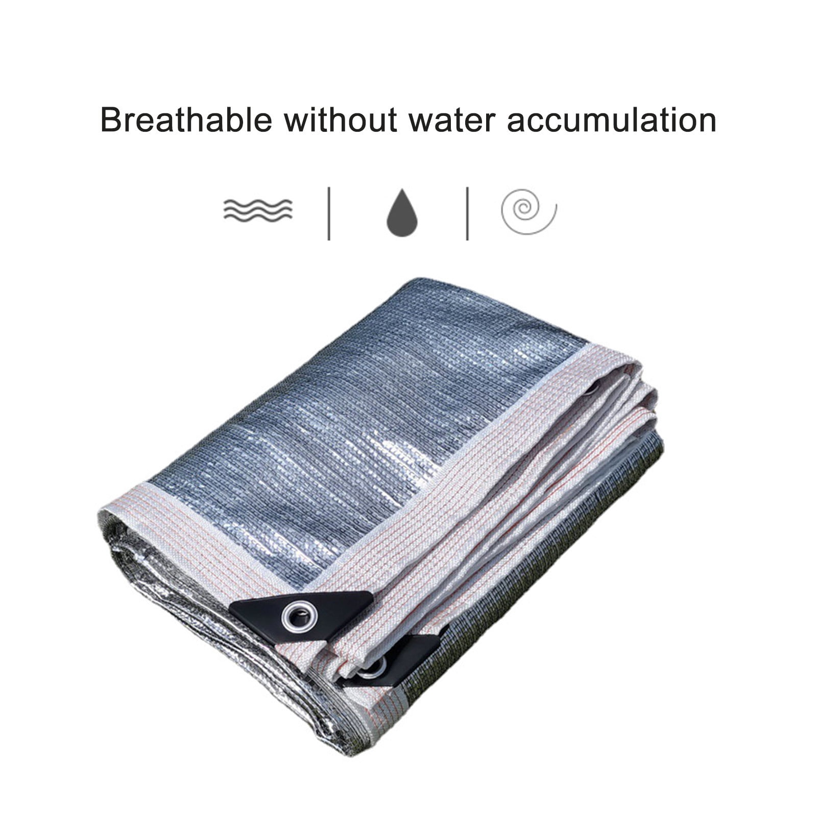 Summer Savings Clearance! Boovnll Sun Shades Outdoor Patio, 6.6x6.6Ft Rectangle Sand UV Block Sunshade Mesh Insulation Permeable Heavy Duty Shade Cloth for Outdoor Patio Yard Garden, Sun Shade