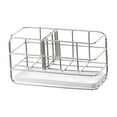 thumbnail image 2 of Soporte de esponja para fregadero, escurridor para fregadero con bandeja de drenaje extraíble, óxido, jabonera para el baño, estante de almacenamiento, 2 of 9