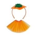 thumbnail image 4 of Segolike Halloween Pumpkin Headband with Skirt Funny Cute Hair Hoop for Party Photo Props Style A, 4 of 8