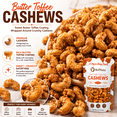 thumbnail image 3 of AviNuts Butter Toffee Cashews, Sweet & Crunchy Toffee Coated Cashews, 6 Pack Single Serve Snack Packs, 2.5 oz Each (Total 15 oz), 3 of 6