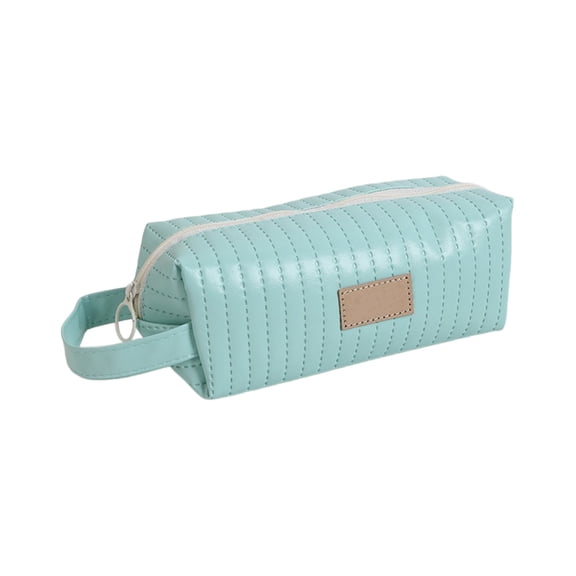 Hyknon Aesthetic Pencil Case, Large Capacity Zipper Pencil Pouch with Handle, Portable Stationery Makeup Bag Organizer, Classroom College Office Supplies