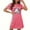 Hot Pink, variant on Oksale Funny Print Night Gowns for Women Halloween Sleep Shirt Soft Lightweight Short Sleep Dress Casual Crew Neck Nightgown Short Sleeve Pajama Dress 2025 Black S