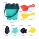 thumbnail image 2 of Juguetes De Playa De 6 Uds., Juguetes De Cubo De Playa Para Niños, Juguete De Juego De Agua De Verano, Incluye Cubo De Playa, Pala De Arena, Accesorio De Castillo De Arena Para Niños Y Niñas Eigraketly OD013454-00, 2 of 6