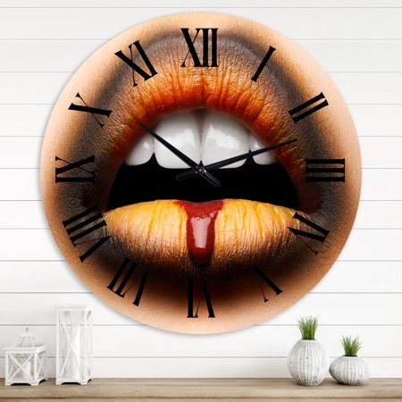 Designart 1 in Modern,Contemporary Wall Clock
