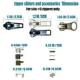 thumbnail image 3 of Zipper repair kit 5 slider with lock, 3 of 5