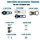 thumbnail image 3 of Zipper Repair Kit 5 Slider with Slider Metal Zipper Fixing Box Zipper Puller Clothing Zipper Puller, 3 of 5