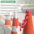 thumbnail image 2 of Cadena de Barreras de Plástico Uxcell, Cadena de Seguridad Plástica Impermeable de 24 pies con Hebilla en Forma de S, 2 of 7
