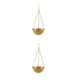 thumbnail image 1 of Advancent Flores innovadoras y elegantes Hierbas y verduras Jardines Belleza Macetas colgantes de metal oro S 2piezas, 1 of 6