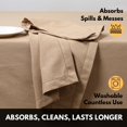thumbnail image 6 of Softopia Cotton Hemstitch Table Fabric Cloth Napkins 18"x18", Set of 4, Beige, 6 of 7