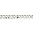 thumbnail image 2 of White Sterling Silver chain Curb Men's 24 in 9.75 mm, 2 of 5