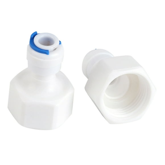 6pcs Water Filter Quick Connectors, Plastic RO System Fitting, for Reverse Osmosis