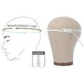 thumbnail image 7 of Gex Worldwide 20"-24" Cork Canvas Block Head Mannequin Head Wig Display Styling Head With Mount Hole and Accessories (20") Light Brown, 7 of 7
