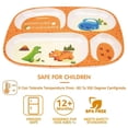 thumbnail image 3 of Kid Plate Set, Baby Dinnerware for Child Toddlers Feeding Divided Plate, BPA Free, Food-Safe, 3 of 5
