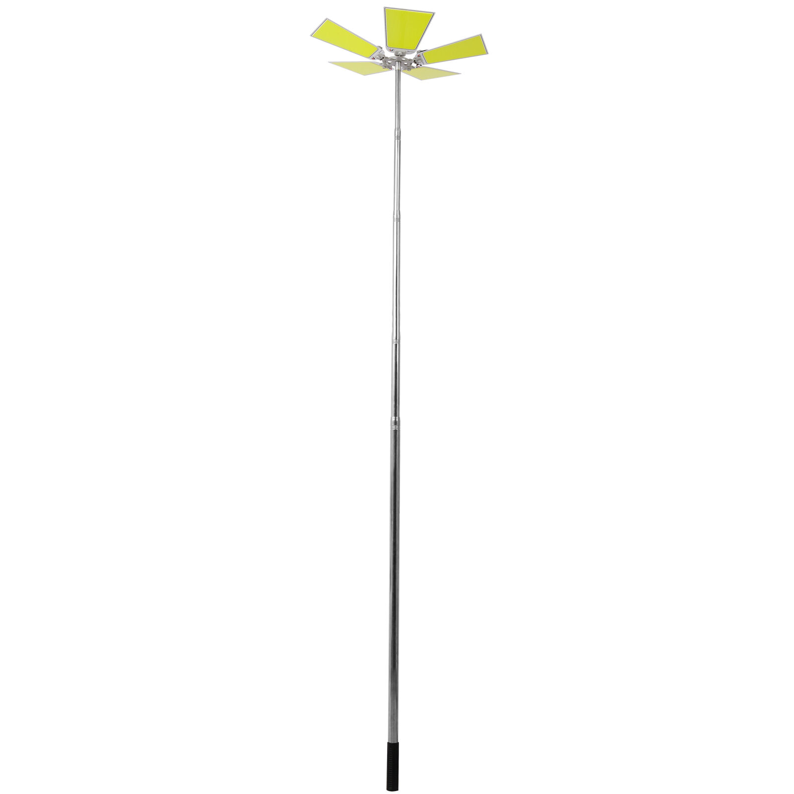 15,000LM Telescopic LED Camping Light - Adjustable 47-185" Pole with 5 COB Panels, IP67 Waterproof for Outdoor, Fishing & Emergency (Black)