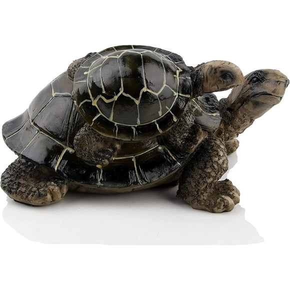ERDS-Sea Turtle Figurine Statue Garden Sea Turtle Animal Statue Indoor Outdoor Pond Decor - Mother and Child Turtle