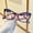 B, variant on Cat Eye Anti Blue Light Glasses Women Men Color Blocking Large Frame Eyewear Transparent Lens Vintage Computer Optical Spectacles