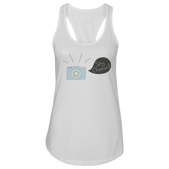 Photo Camera. Hand Drawn Style Tank Women -Image by Shutterstock, Female Medium