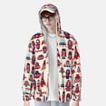 thumbnail image 4 of Fotbe Rocket Pattern Men's Women's UPF 50+ Sun Protection Jacket Hooded Cooling Shirt with Pockets Hiking Outdoor Performance-, 4 of 9
