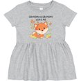 thumbnail image 3 of Inktastic Grandma and Grandpa Love Me Little Fox Girls Baby Dress, 3 of 5