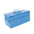 thumbnail image 3 of Caja de herramientas plegable, estuche de transporte para electricistas, resistente, de 2 capas, con 3 bandejas, compartimento para tornillos y, 3 of 9