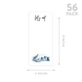 thumbnail image 5 of Koyal Wholesale Navy Blue Winter Snow Forest Printable Wedding Paper Menu Cards for DIY Printer, Pack of 52, 5 of 5