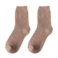 thumbnail image 2 of Mashaouyo Womens To Keep Warm Sock Pure Color Upset Lightweight Cotton Socks, 2 of 3