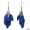 Dark Blue, variant on 6829-EP-Teal  Faceted Metallic Lucite Cluster Earrings